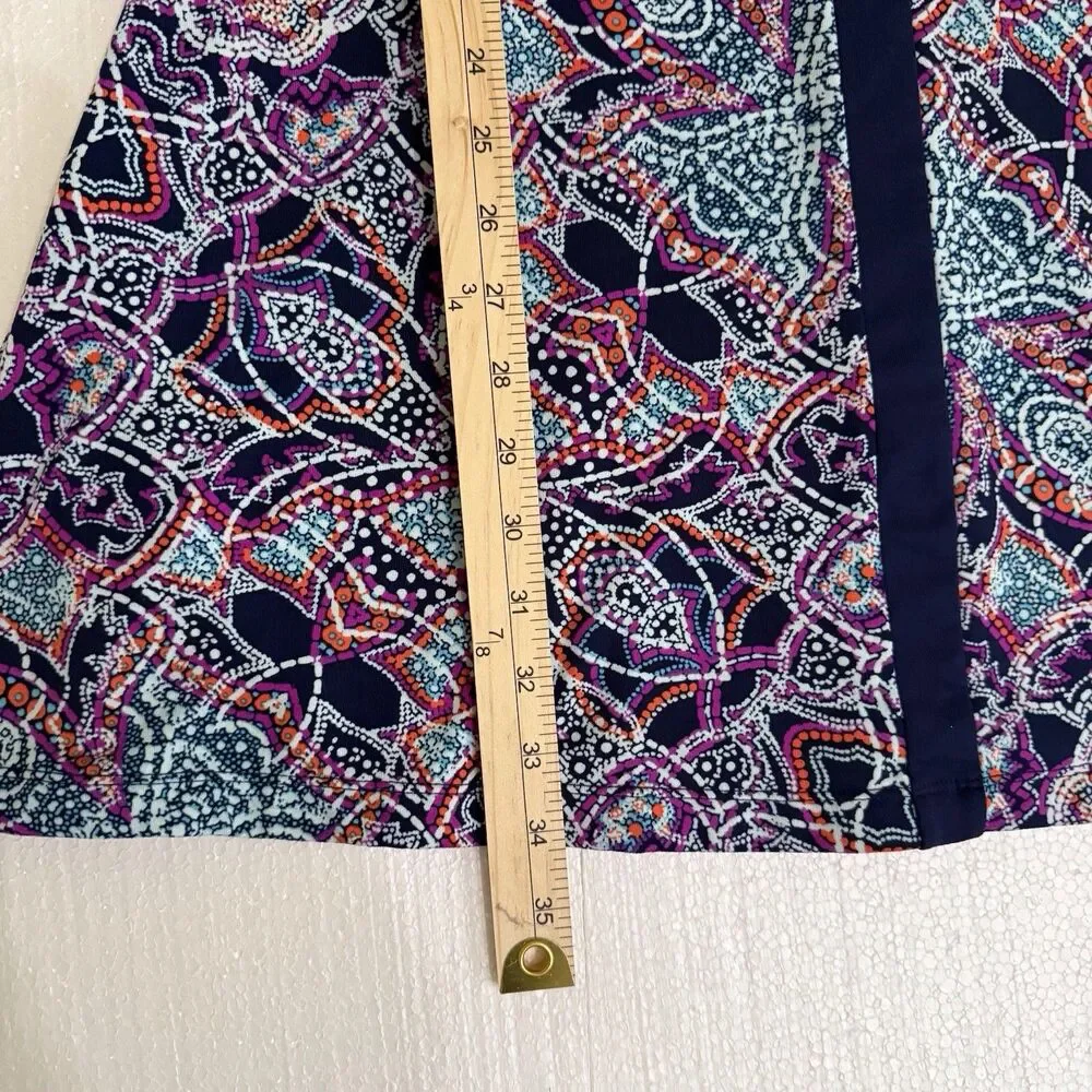 Title‎ Nine Dress S  Golf Athleisure Blue/Purple Paisley Stretch Pickleball - Picture 8 of 12